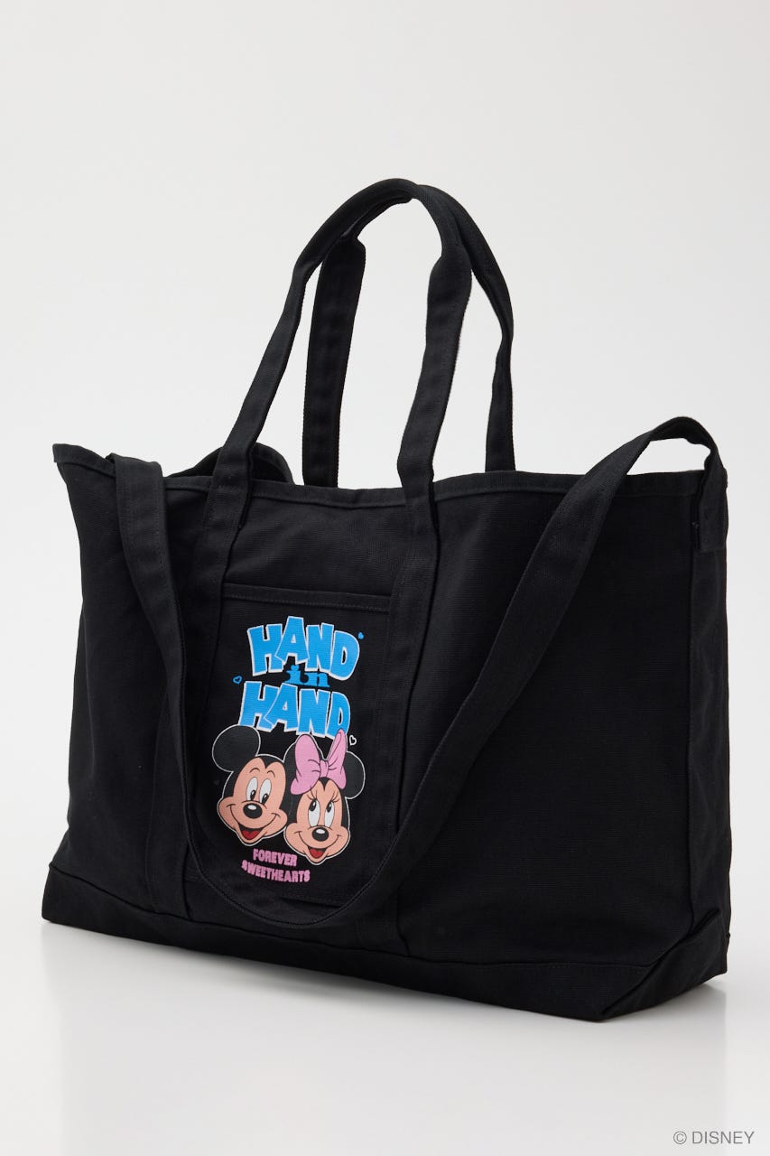 MD (M&M) HEART 2WAY TOTE BAG BLK FREE