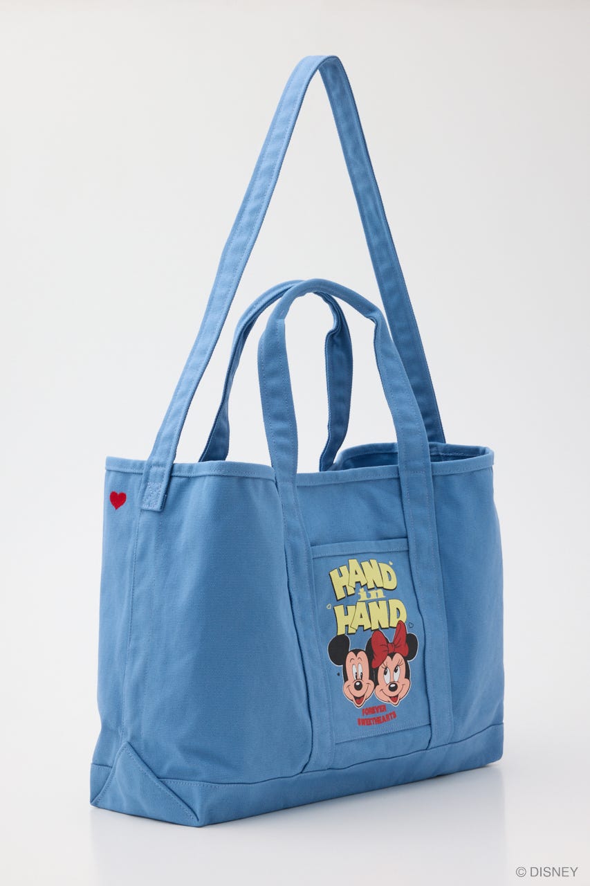 MD (M&M) HEART 2WAY TOTE BAG BLU FREE