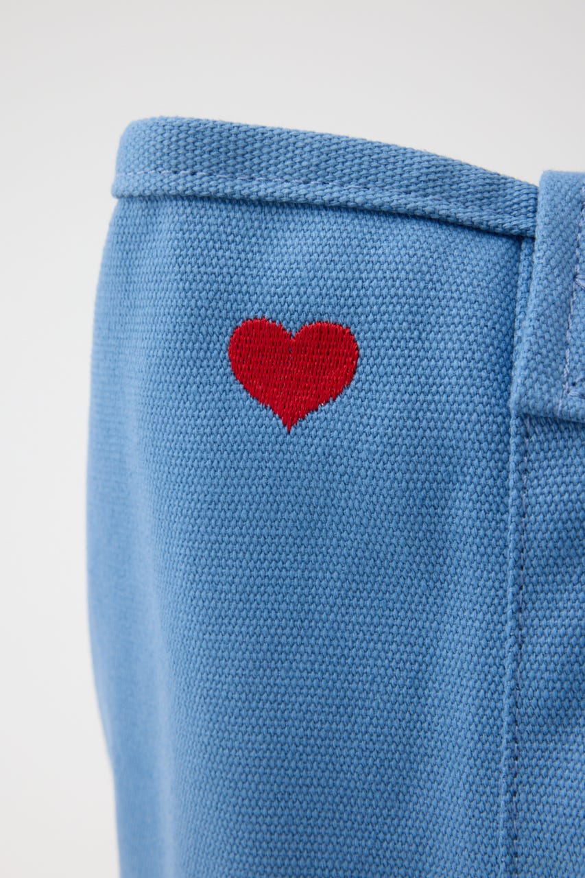 MD (M&M) HEART 2WAY TOTE BAG BLU FREE
