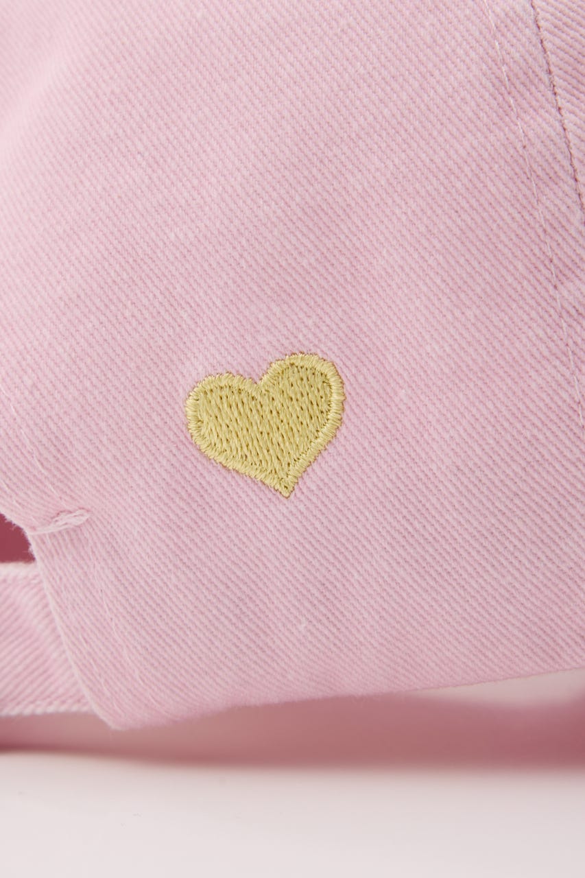 MD (M&M) HEART 6PANEL CAP PNK FREE