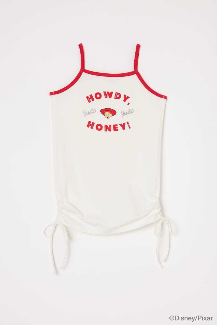 MD SIDE GATHER CAMI / TS O/WHT FREE