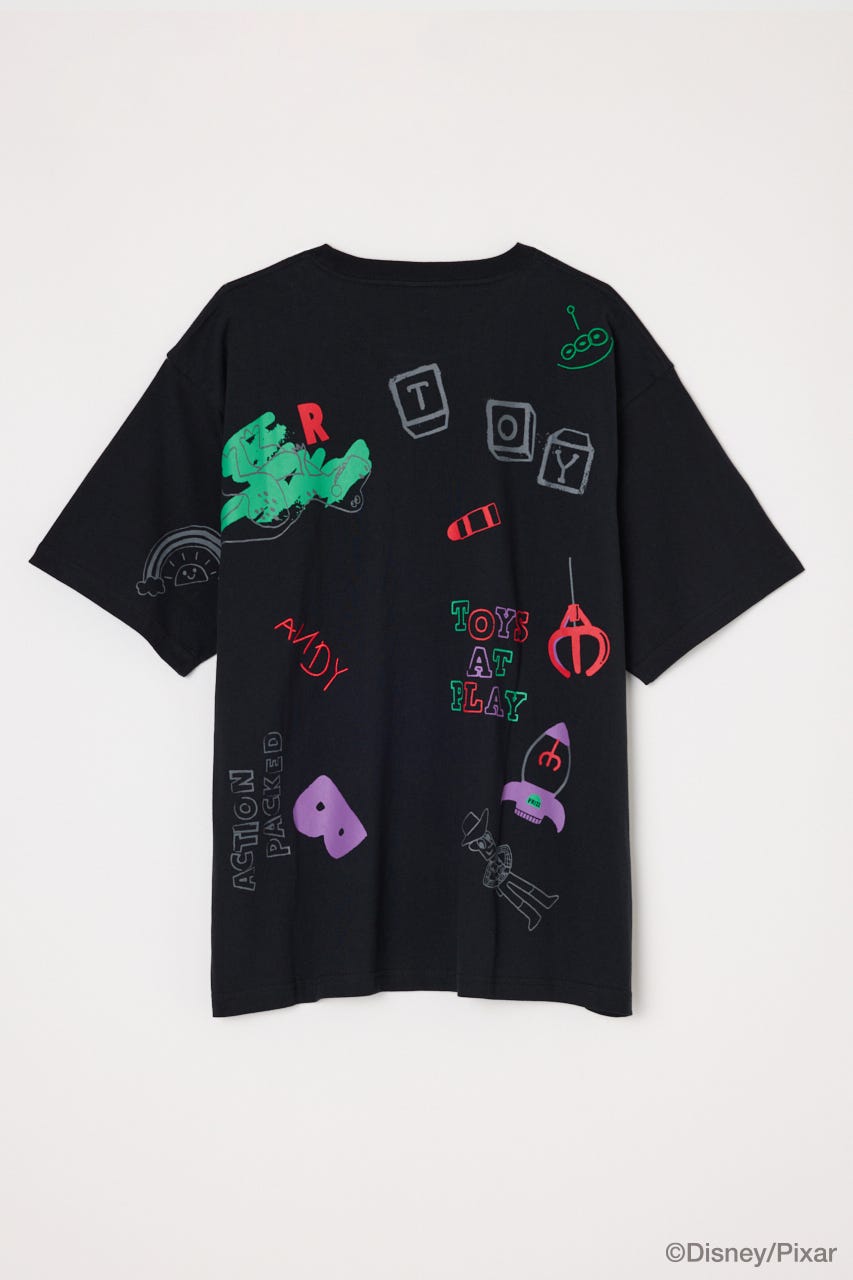 MD DOODLE BIG T /TS BLK FREE