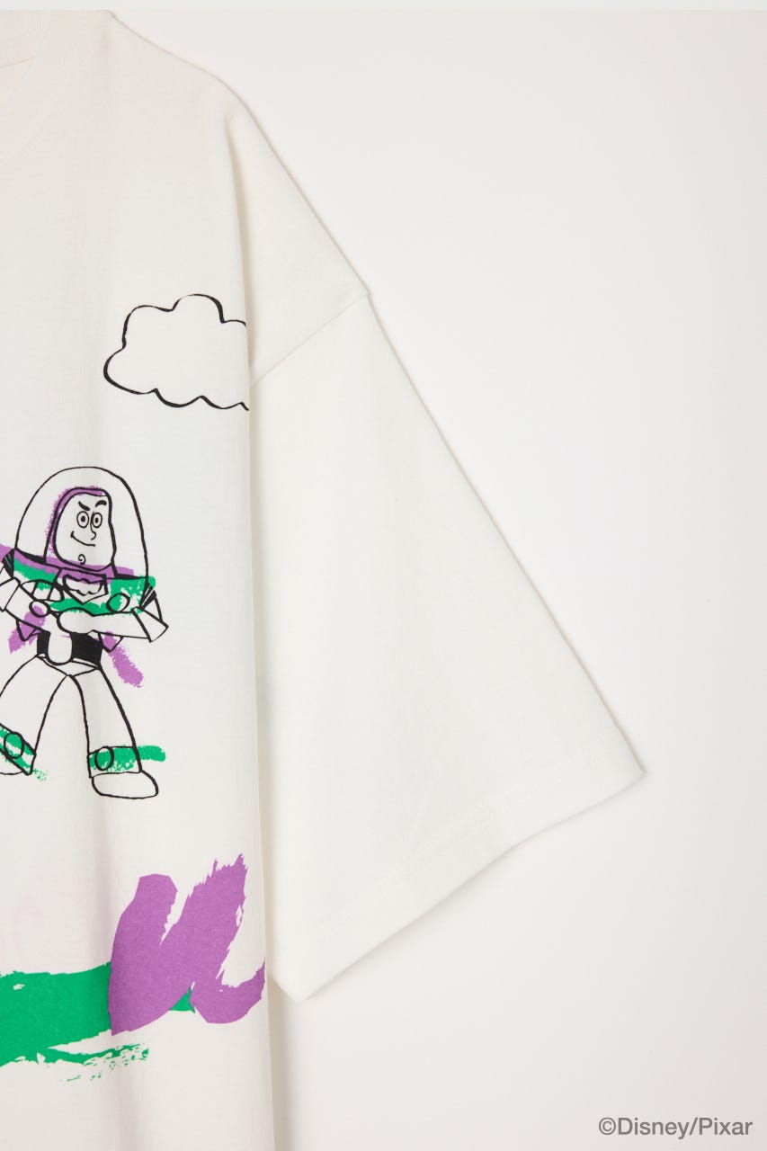 MD DOODLE BIG T /TS O/WHT FREE