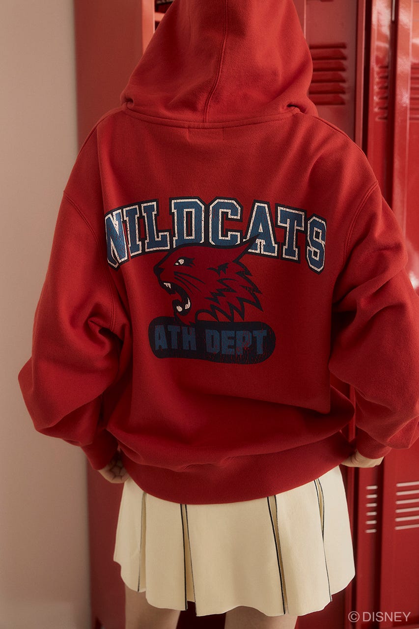 MD ZIPUP HOODIE / HSM RED FREE