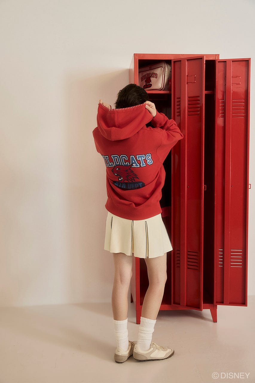 MD ZIPUP HOODIE / HSM RED FREE