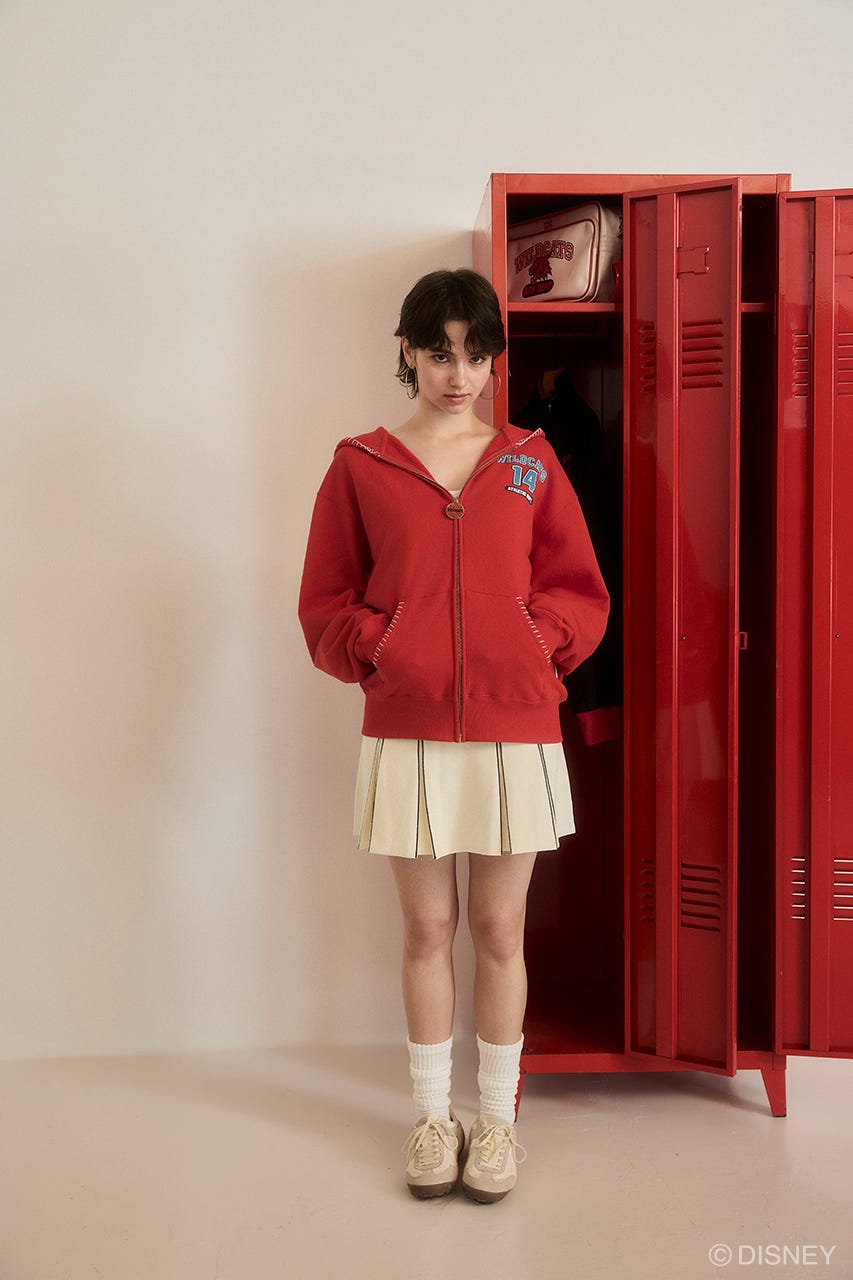 MD ZIPUP HOODIE / HSM RED FREE