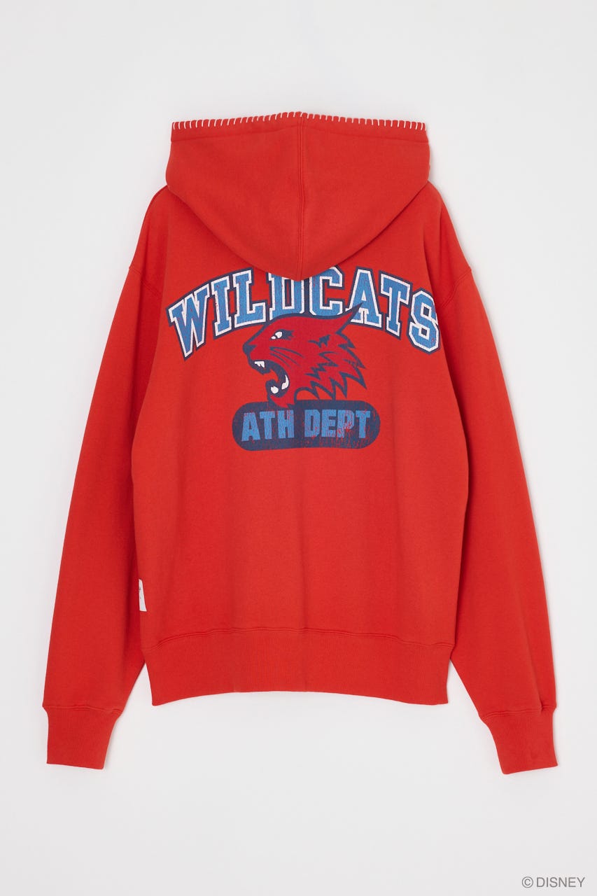 MD ZIPUP HOODIE / HSM RED FREE
