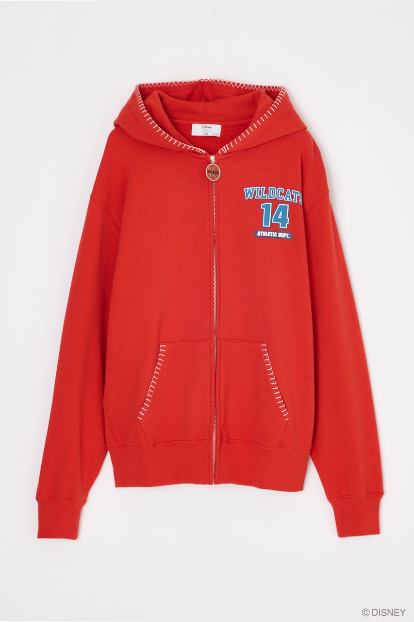 MD ZIPUP HOODIE / HSM RED FREE