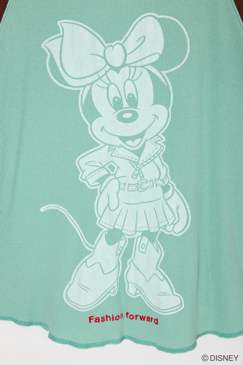 MD DENIM STYLE RAGLAN LS TSJ（MINNIE） MINT FREE