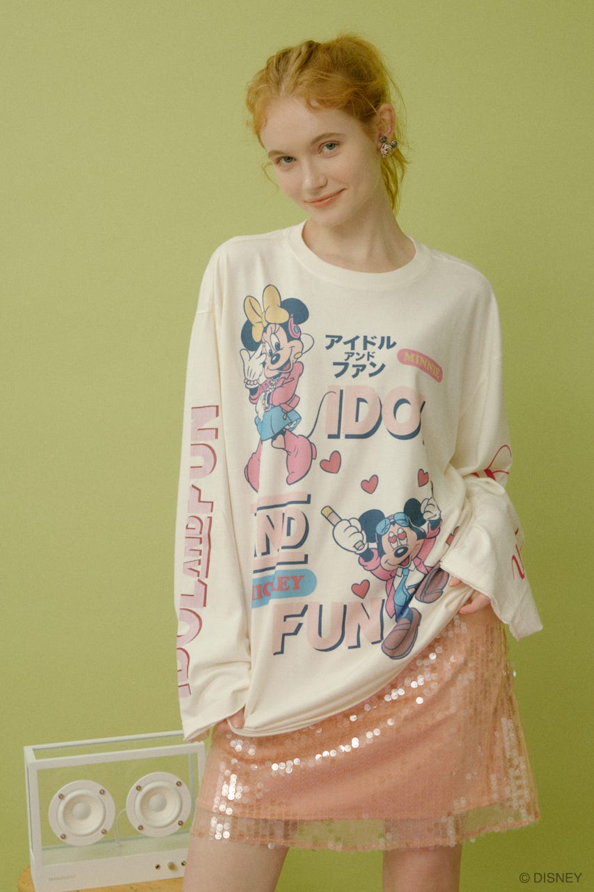 IDOL&FUN ロングスリーブTシャツ O/WHT FREE