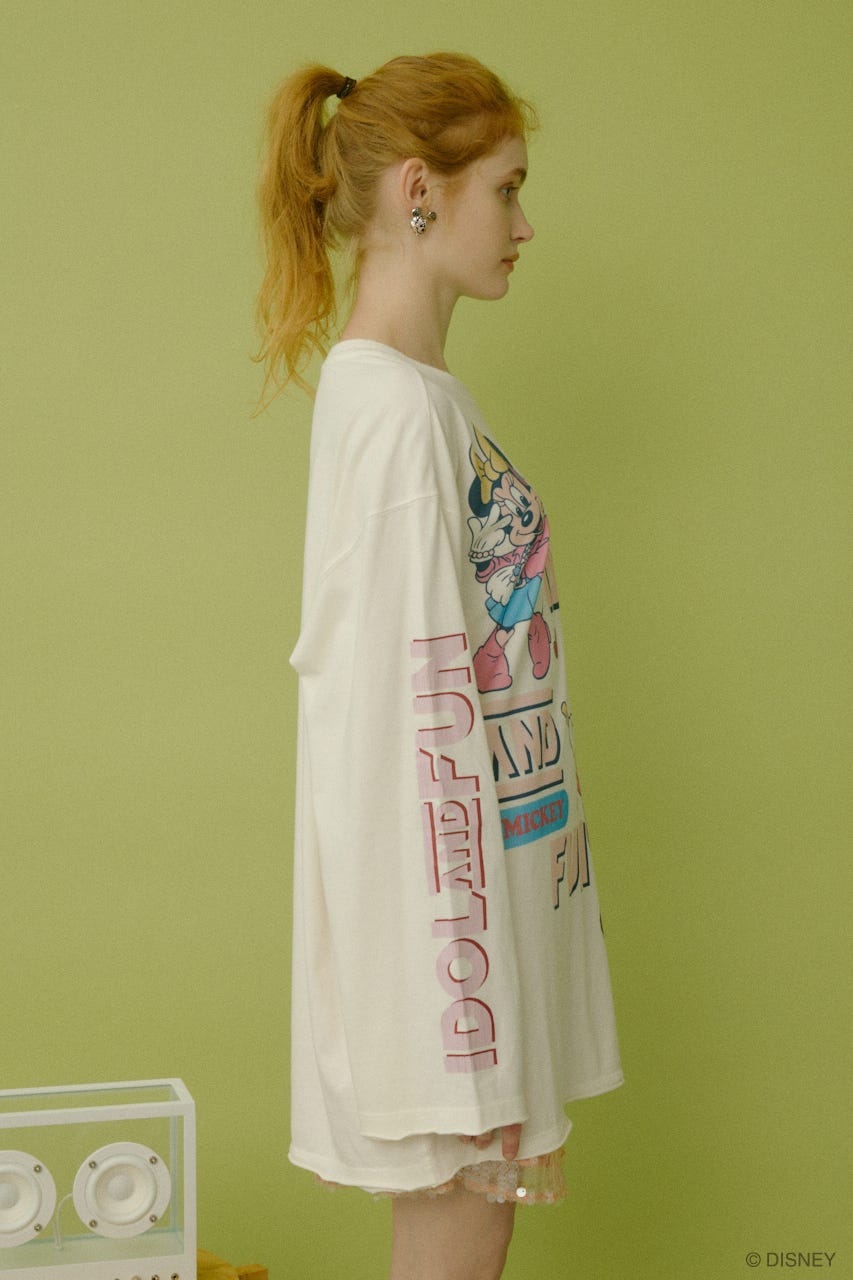 IDOL&FUN ロングスリーブTシャツ O/WHT FREE