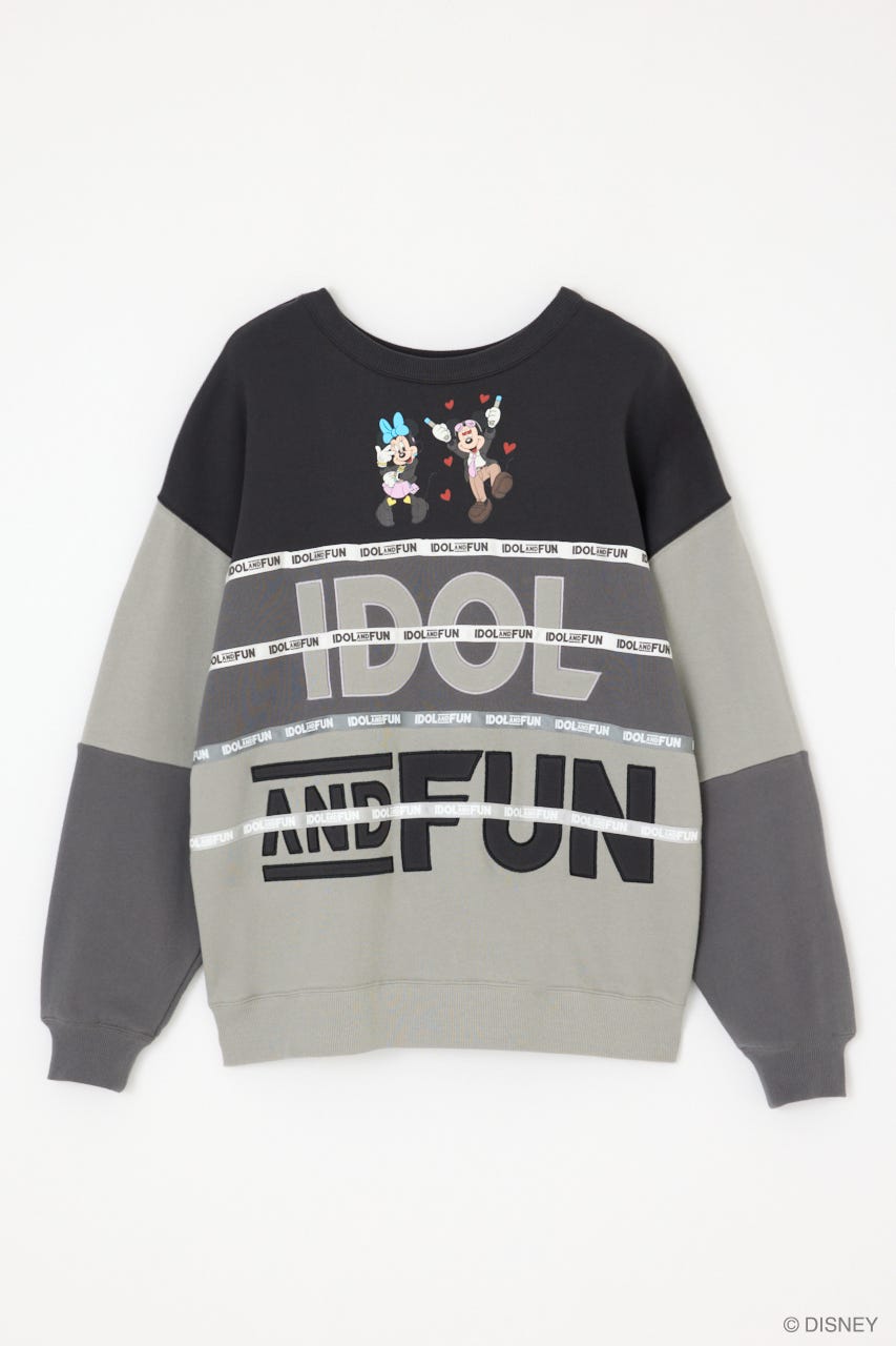 IDOL&FUN レトロ スウェット BLK FREE