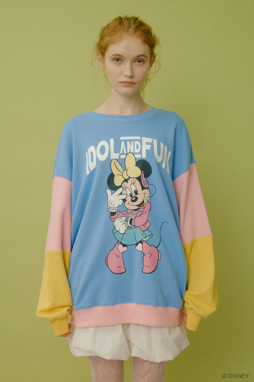 IDOL&FUN レトロ スウェット L/BLU FREE
