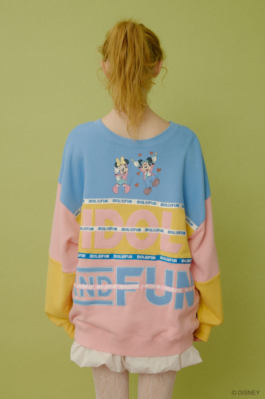 IDOL&FUN レトロ スウェット L/BLU FREE