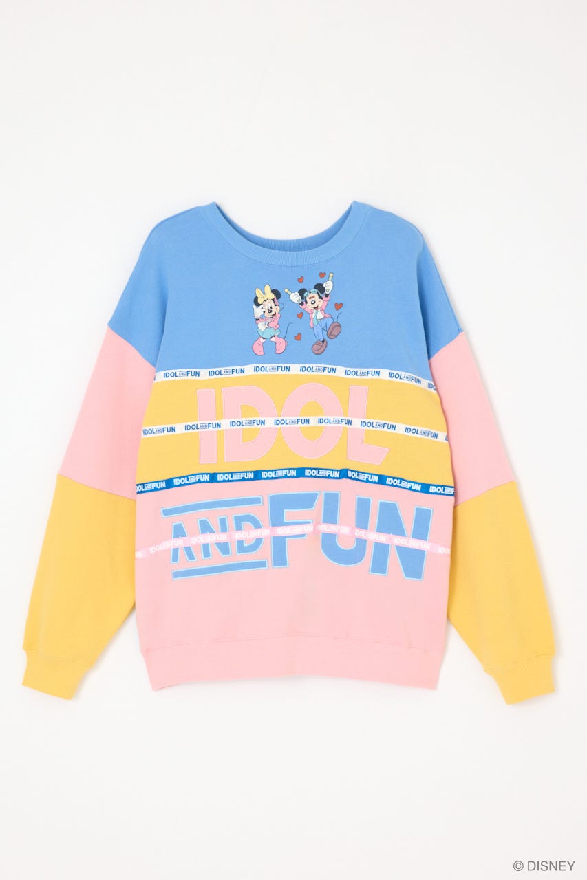 IDOL&FUN レトロ スウェット L/BLU FREE