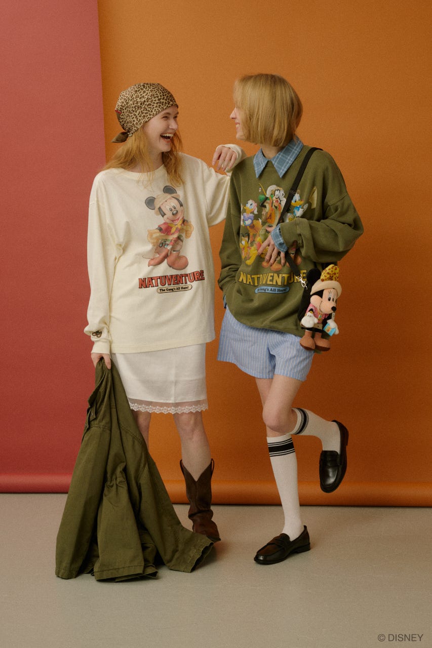 NATUVENTURE ロングスリーブTシャツ O/WHT FREE