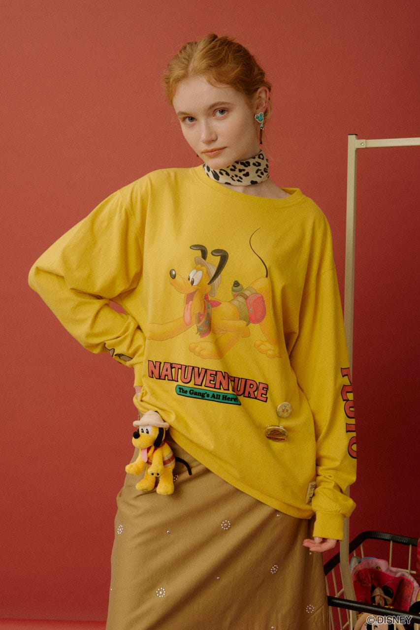 NATUVENTURE ロングスリーブTシャツ YEL FREE