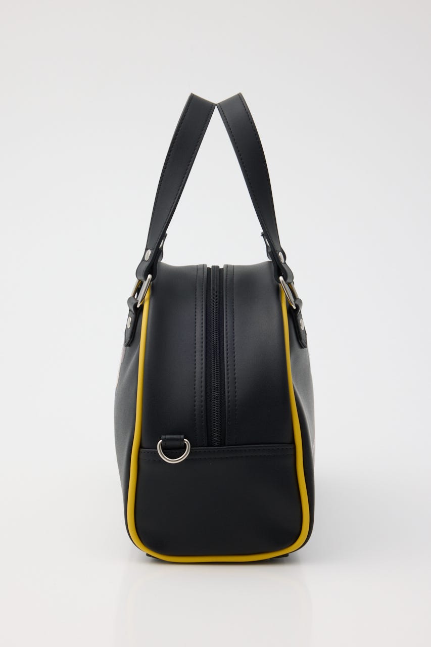 MD DENIM STYLE 2WAY BOSTON BAG BLK FREE