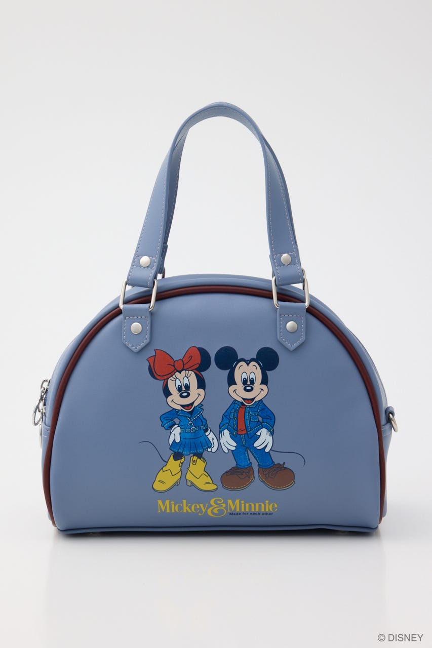 MD DENIM STYLE 2WAY BOSTON BAG L/BLU FREE