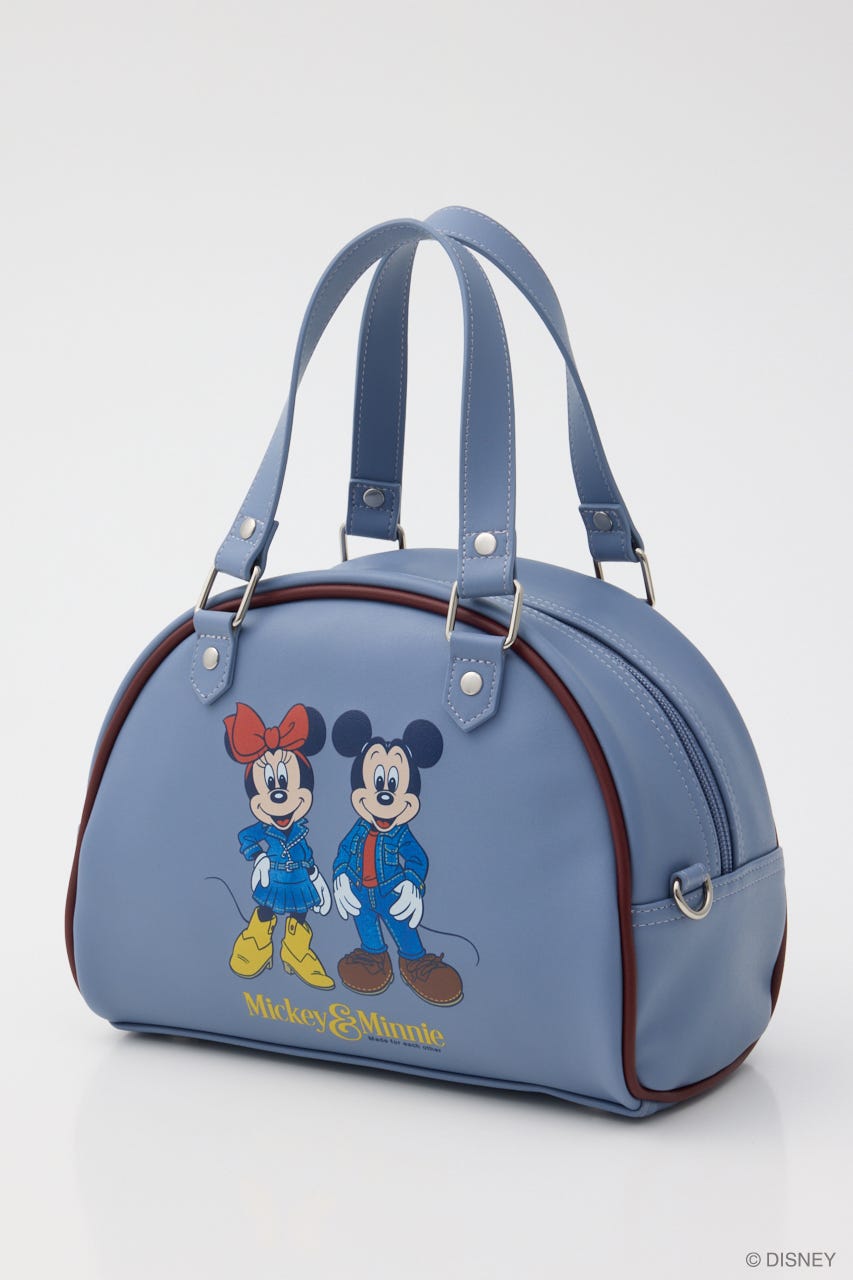 MD DENIM STYLE 2WAY BOSTON BAG L/BLU FREE