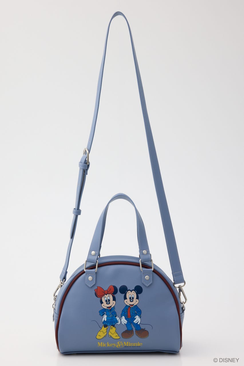 MD DENIM STYLE 2WAY BOSTON BAG L/BLU FREE