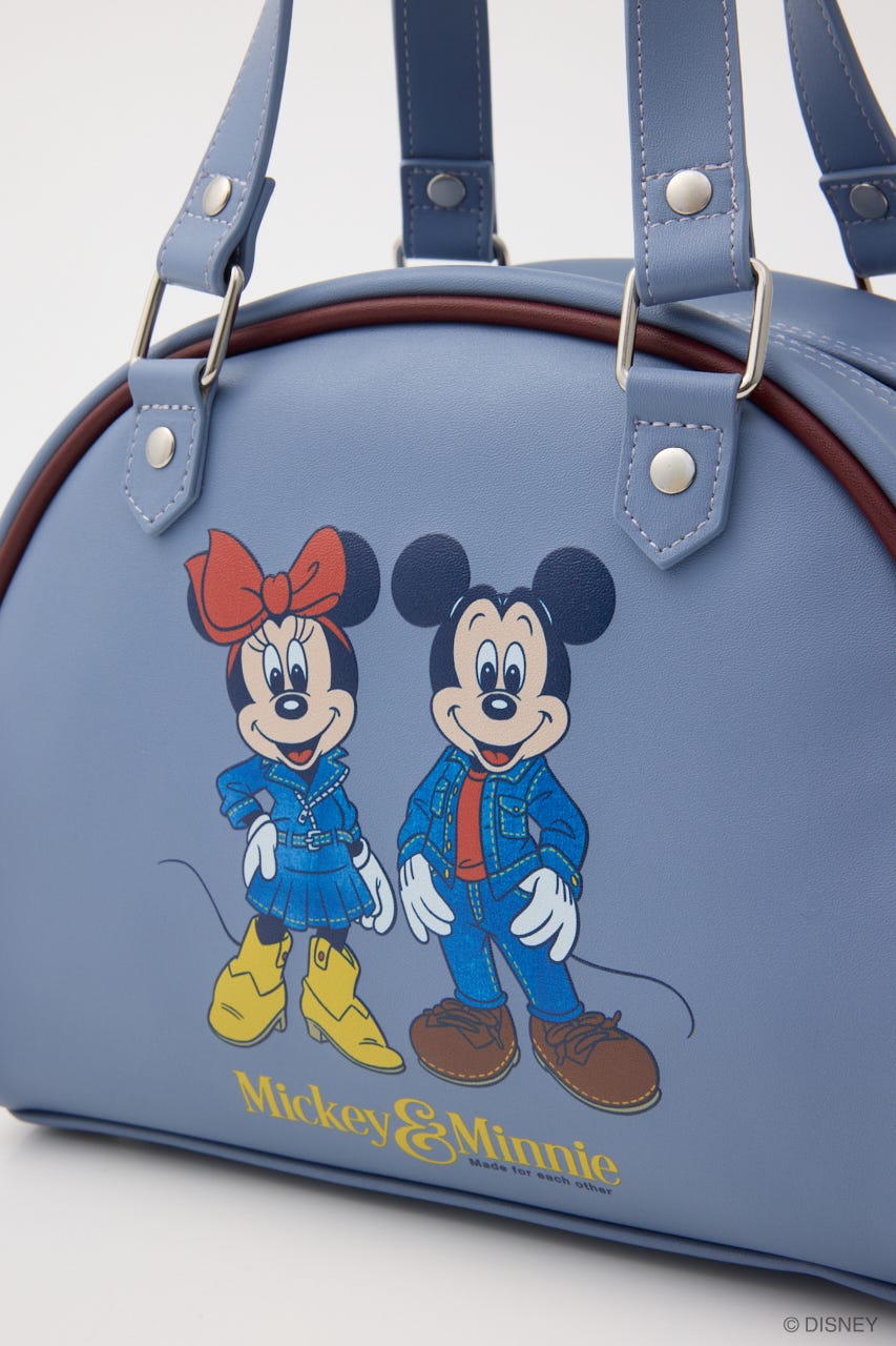 MD DENIM STYLE 2WAY BOSTON BAG L/BLU FREE