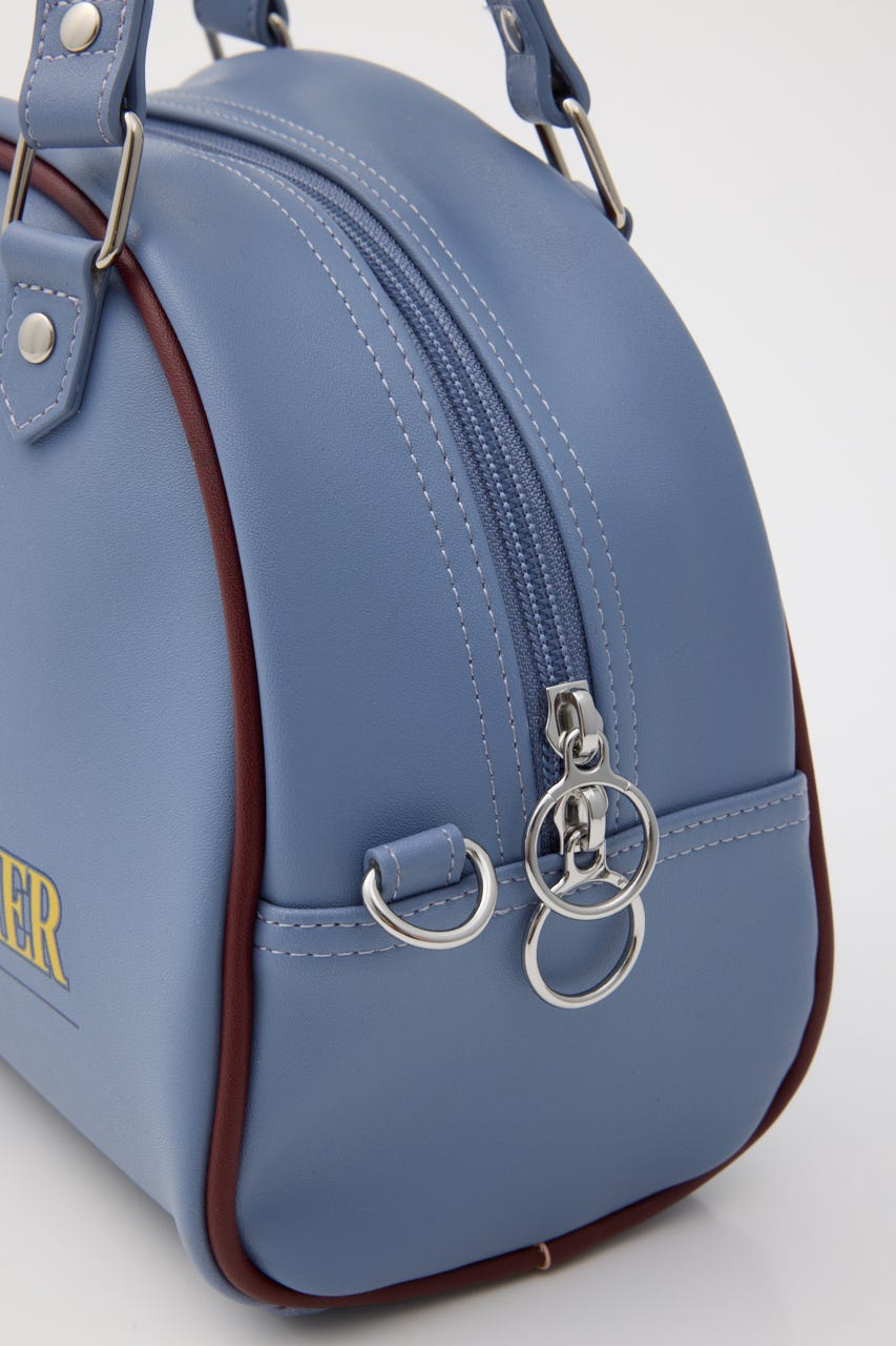 MD DENIM STYLE 2WAY BOSTON BAG L/BLU FREE