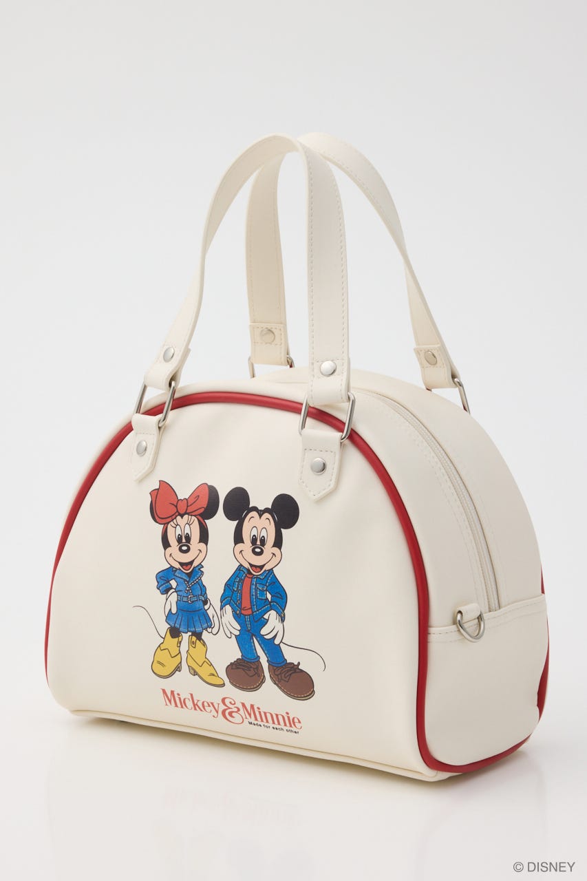 MD DENIM STYLE 2WAY BOSTON BAG WHT FREE