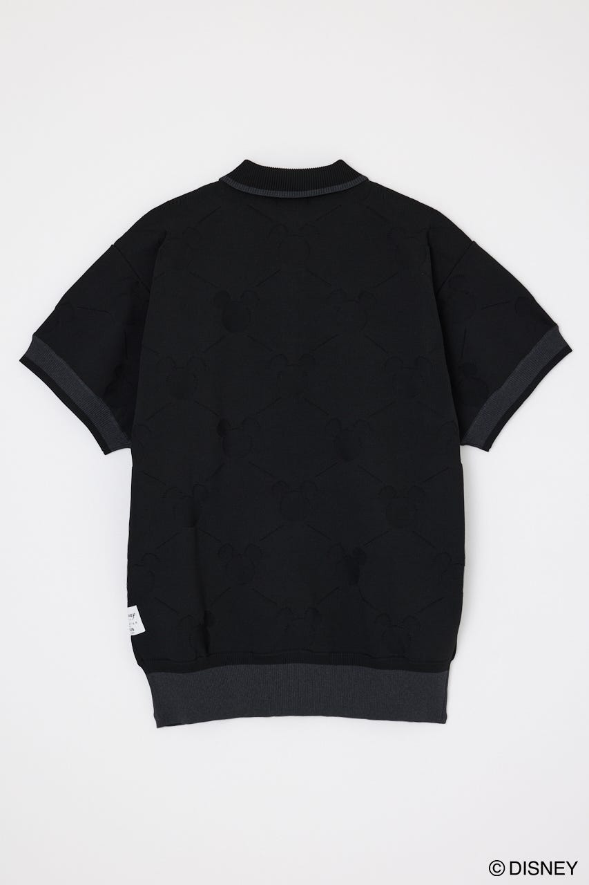 MD KNIT POLO OP / MICKEY BLK FREE