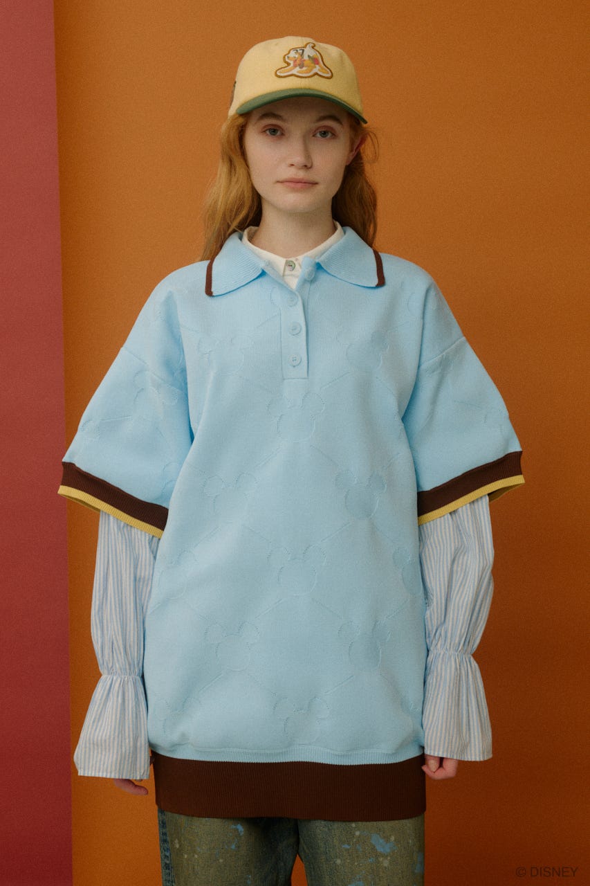 Disney SERIES CREATED by MUS | MD KNIT POLO OP / MICKEY (ニット