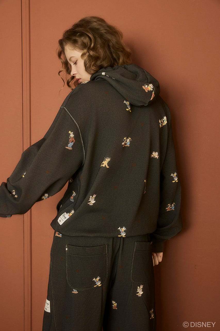 MD PALS ALLOVER HOODIE BLK FREE