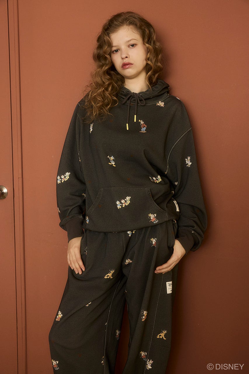 MD PALS ALLOVER HOODIE BLK FREE