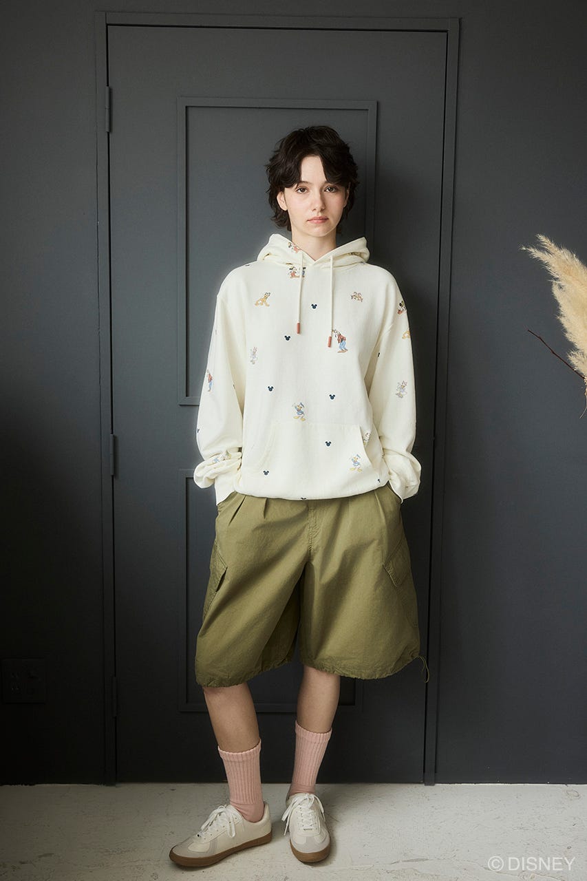 MD PALS ALLOVER HOODIE O/WHT FREE