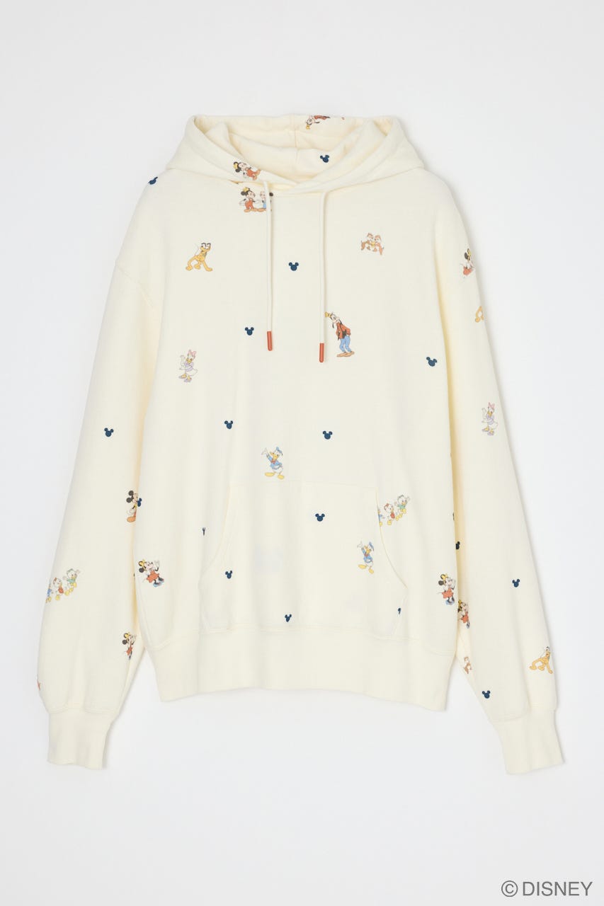 MD PALS ALLOVER HOODIE O/WHT FREE