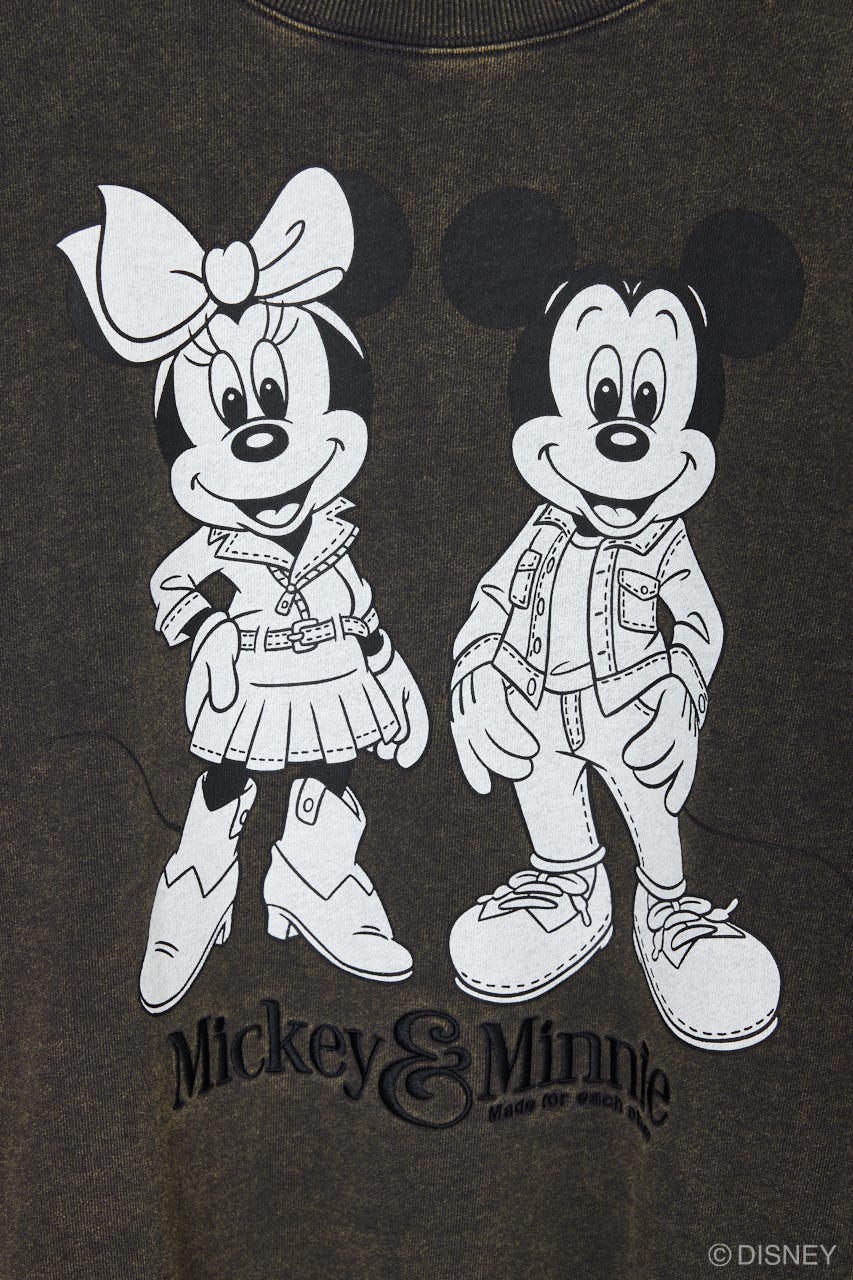 MD DENIM STYLE C/W POJ（MICKEY＆MINNIE） L/BLK FREE