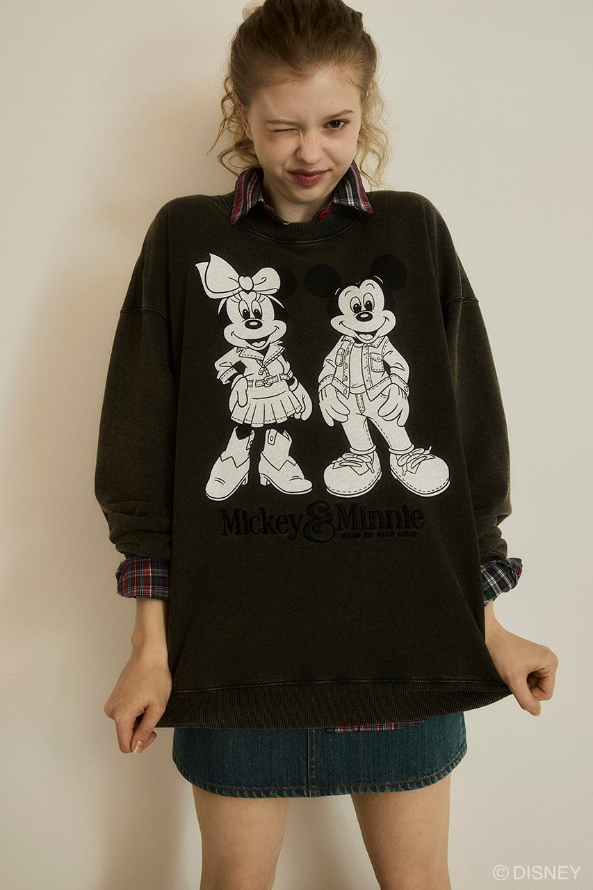 MD DENIM STYLE C/W POJ（MICKEY＆MINNIE） L/BLK FREE
