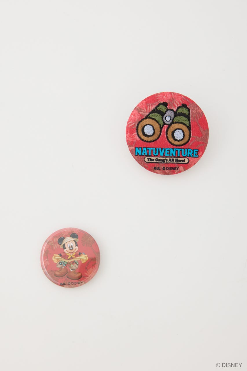 NATUVENTURE 缶バッチSET RED FREE