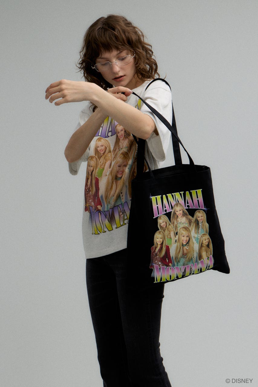 MD トートバッグ / Hannah Montana BLK FREE