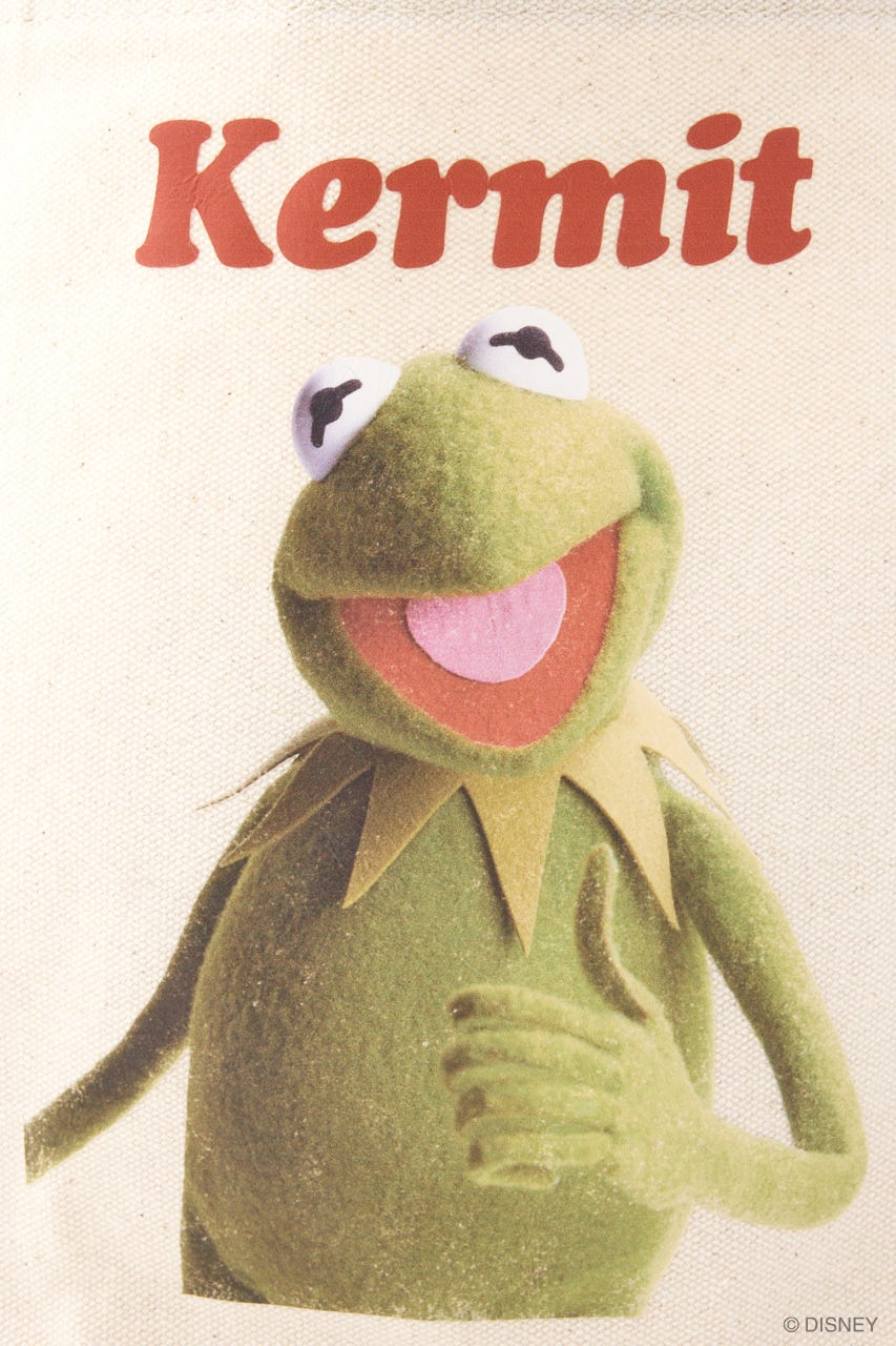 MD TOTE BAG / KERMIT O/WHT FREE