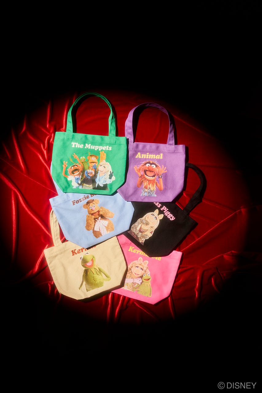 MD TOTE BAG / KERMIT（カーミット＆ミス・ピギー） PNK FREE