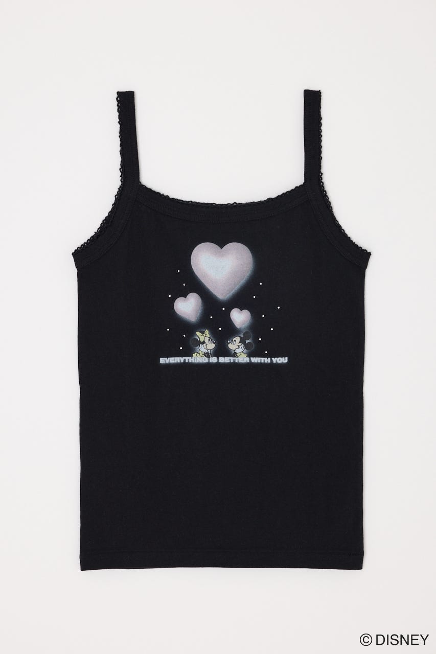 MD 3D HEART キャミ BLK FREE