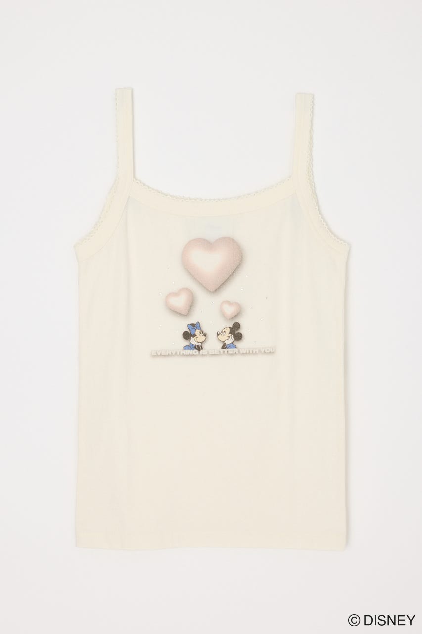 MD 3D HEART キャミ WHT FREE