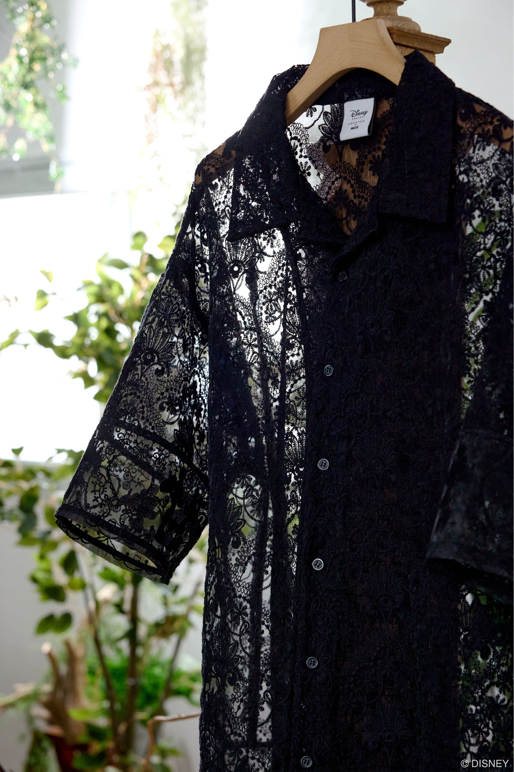 MD MM LACE シャツ BLK FREE