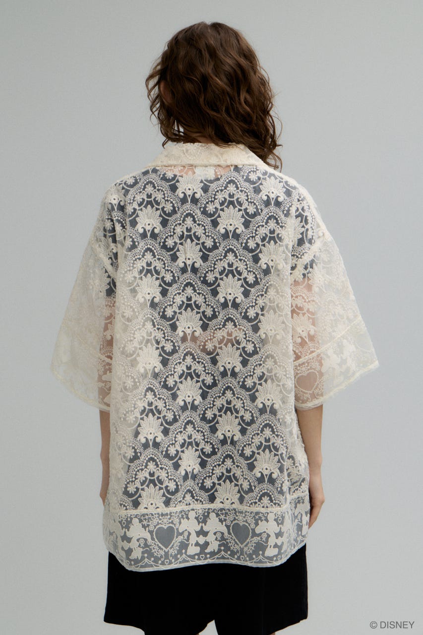 MD MM LACE シャツ WHT FREE