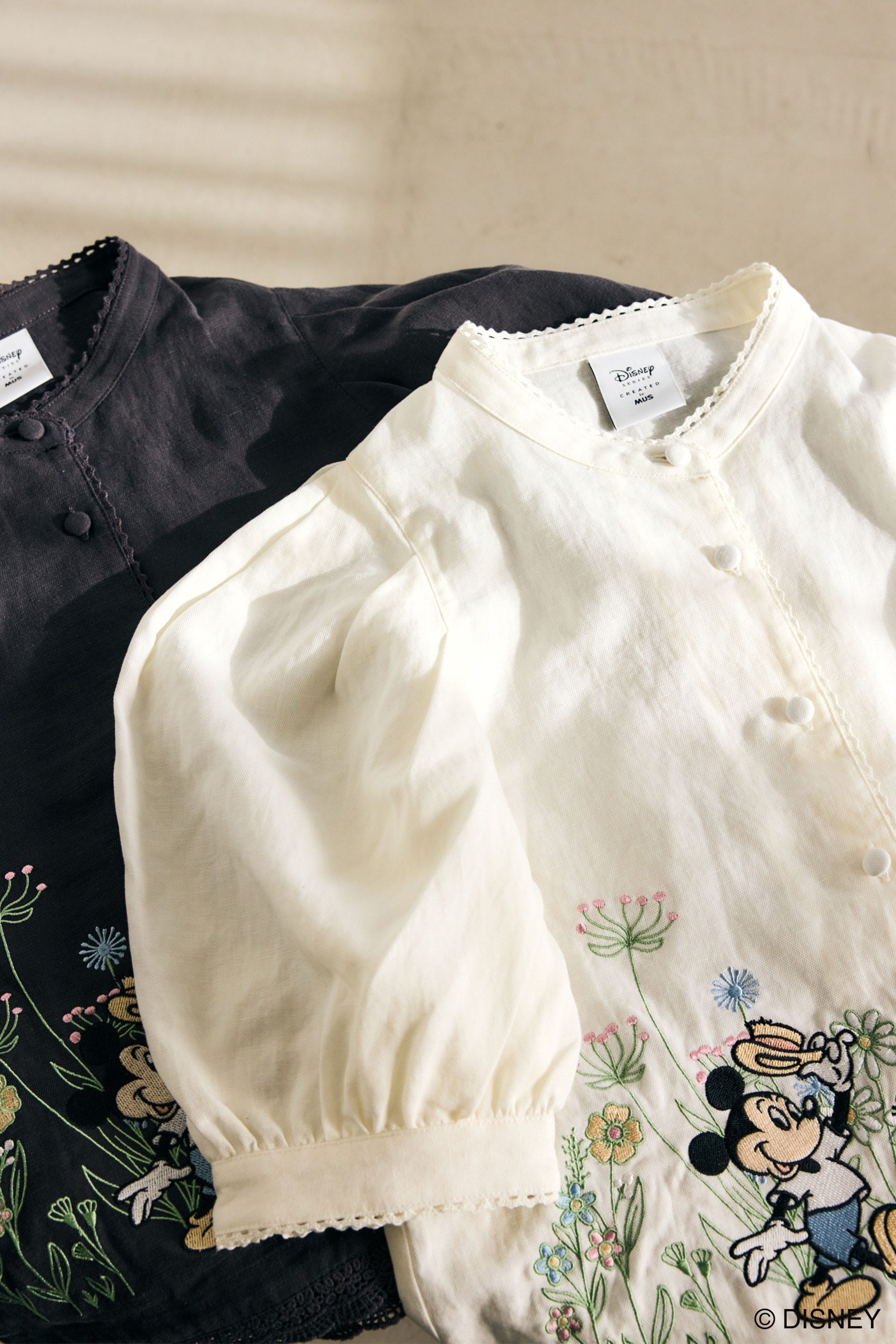 MD BOTANICAL EMBROIDERY  ブラウス WHT FREE