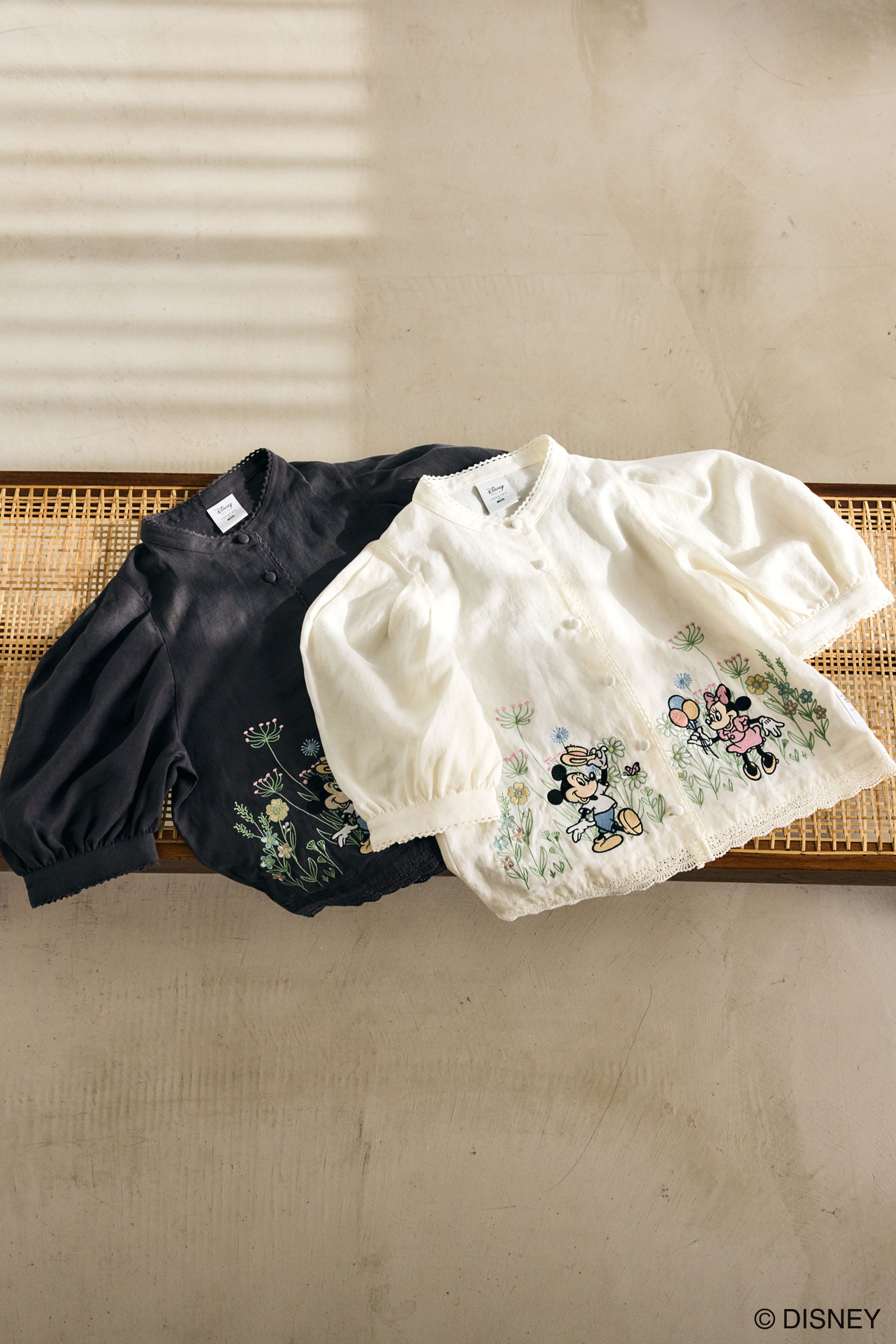 MD BOTANICAL EMBROIDERY  ブラウス WHT FREE