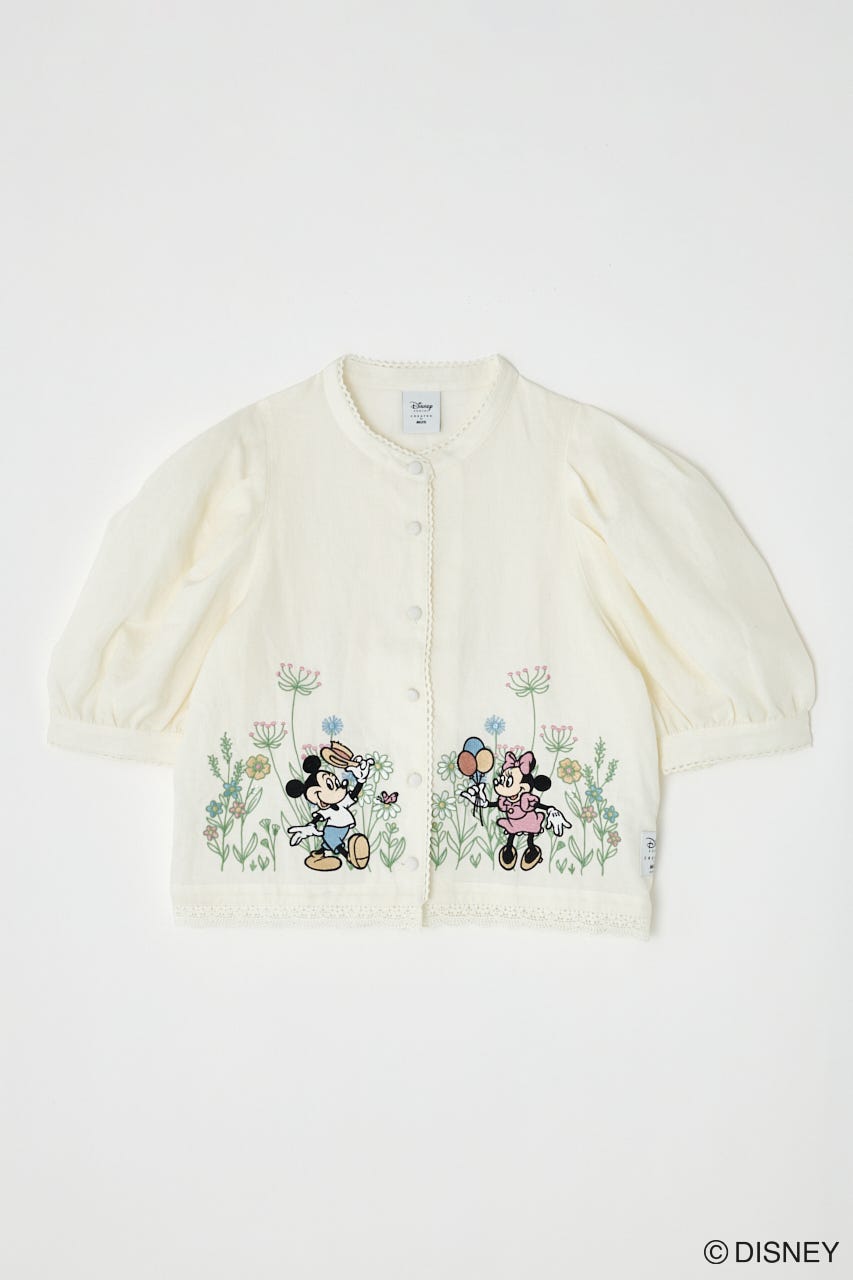 MD BOTANICAL EMBROIDERY  ブラウス WHT FREE