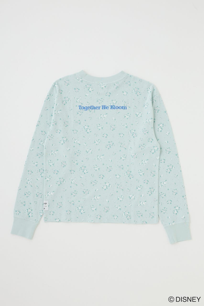 MD FLOWER WAFFLE ロングスリーブＴシャツ L/BLU FREE
