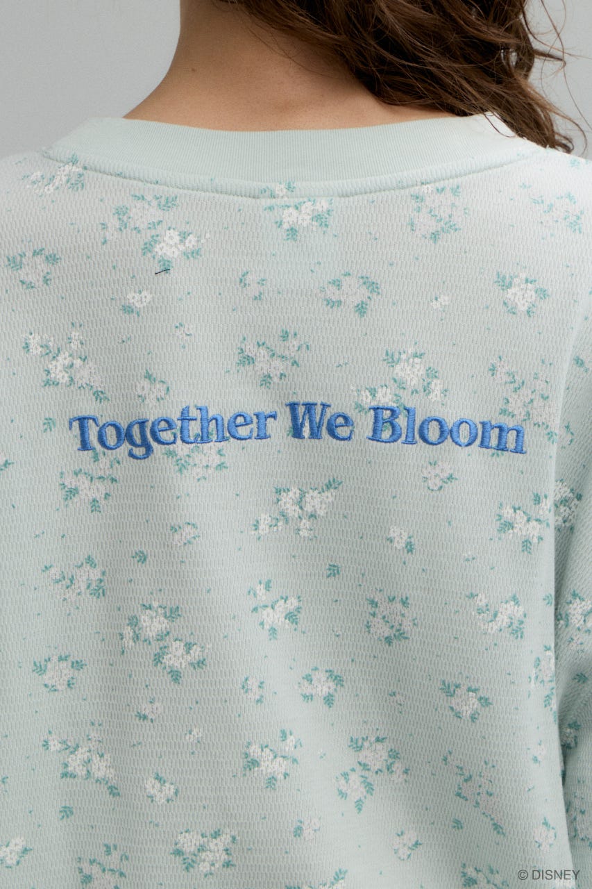 MD FLOWER WAFFLE ロングスリーブＴシャツ L/BLU FREE