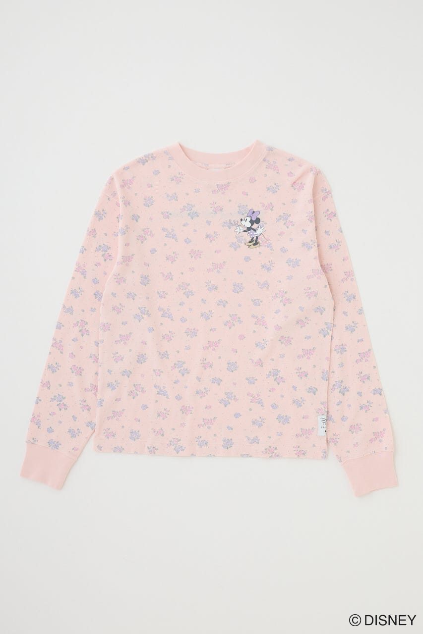 MD FLOWER WAFFLE ロングスリーブＴシャツ L/PNK FREE
